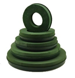 25cm Plastic Base Floral Foam Wreath