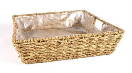 Natural Seagrass Tray Square Medium Florist Hamper Decoration