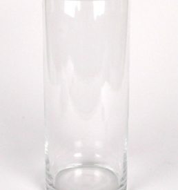 Clear Glass Cylinder Vase 12x30cm Florist Wedding Arrangement