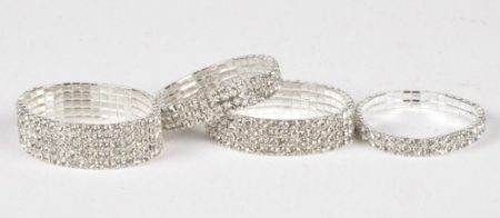 2 Band Diamante Bracelet