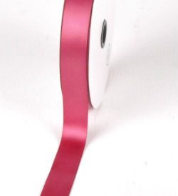 Single Face Satin Ribbon 25mm x 100Yds Rose Pink Florist Wrapping