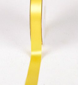 Single Sided Yellow Satin Ribbon 25mm x 91m Florist Gift Wrapping