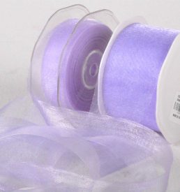 Cut Edge Lilac Organza 50mm x 25m Florist Wedding Wrapping