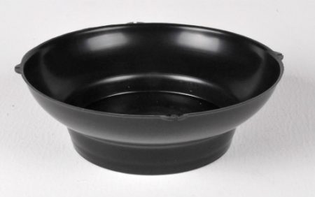 Black Plastic Supreme Bowl 23x6cm Florist Wedding Arrangement