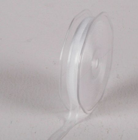 New Special 10mm x 25m White Satin Edge Organza Florist Wedding