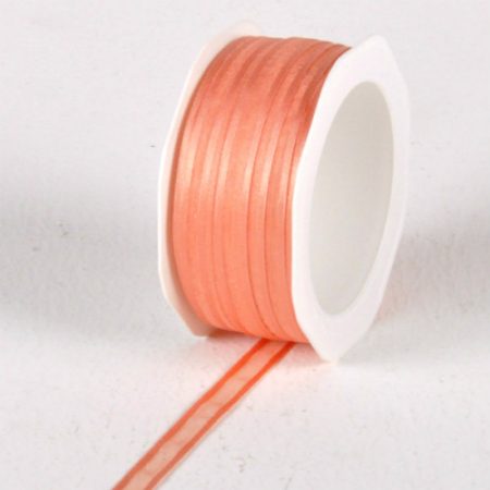 New Special 10mm x 25m Coral Satin Edge Organza Ribbon Florist Wedding