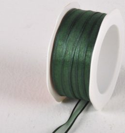New Special 10mm x 25m Hunter Green Satin Edge Organza Ribbon Florist Wedding