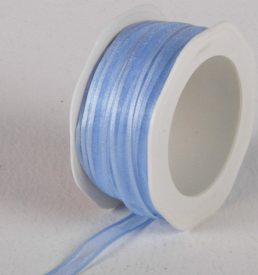 New Special 10mm x 25m Baby Blue Satin Edge Organza Ribbon Florist Wedding