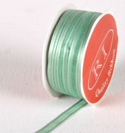 New Special 10mm x 25m Prairie Green Satin Edge Organza Ribbon Florist Wedding