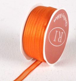 New Special 10mm x 25m Orange Satin Edge Organza Ribbon Florist Wedding