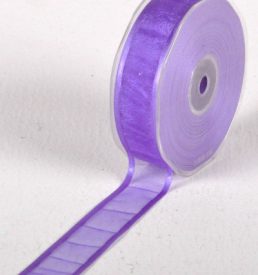 New Special 25mm x 25m Lilac Satin Edge Organza Ribbon Florist Wedding