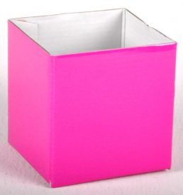 Tiny Gloss Box Hot Pink 10x10x10cm Florist Gift Wrapping