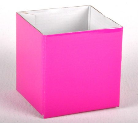Tiny Gloss Box Hot Pink 10x10x10cm Florist Gift Wrapping