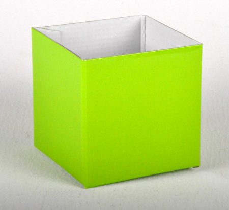 Small Gloss Box Lime Green 12x12x11cm Florist Gift Wrapping