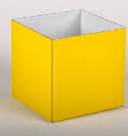 Small Gloss Box Yellow 12x12x11cm Florist Gift Wrappingsgb