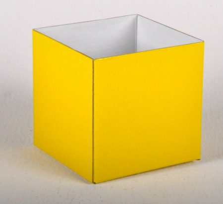 Small Gloss Box Yellow 12x12x11cm Florist Gift Wrappingsgb