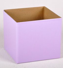 Small Gloss Box Lilac 12x12x11cm Florist Gift Wrapping