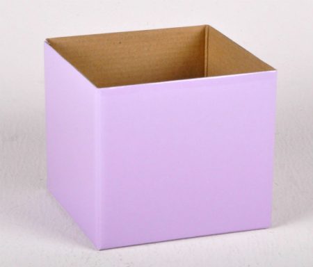 Small Gloss Box Lilac 12x12x11cm Florist Gift Wrapping