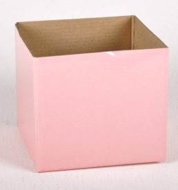 Small Gloss Box Baby Pink 12x12x11cm Florist Gift Wrapping
