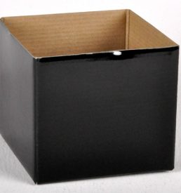 Small Gloss Box Black 12x12x11cm Florist Gift Wrapping