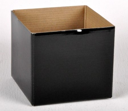Small Gloss Box Black 12x12x11cm Florist Gift Wrapping