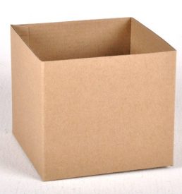 Small Gloss Box Natural Craft 12x12x11cm Florist Gift Wrapping
