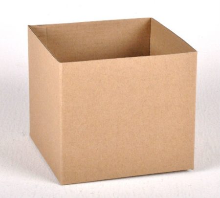Small Gloss Box Natural Craft 12x12x11cm Florist Gift Wrapping