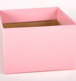 Large Gloss Box Baby Pink 23x23x15cm Florist Gift Wrapping