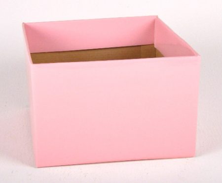 Large Gloss Box Baby Pink 23x23x15cm Florist Gift Wrapping
