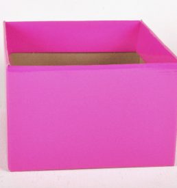 Large Gloss Box Hot Pink 23x23x15cm Florist Gift Wrapping
