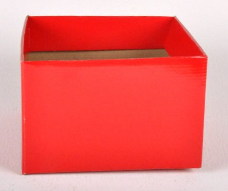 Large Gloss Box Red 23x23x15cm Florist Gift Wrapping