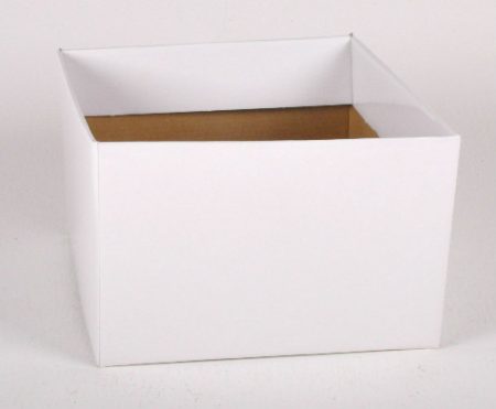 No6 Gloss Box White 17x17x12cm Florist Gift Wrapping
