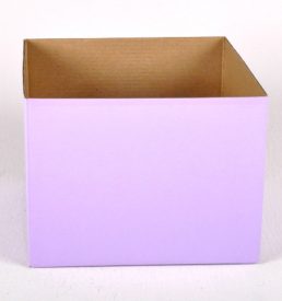 Large Gloss Box Lavender 23x23x15cm Florist Gift Wrapping