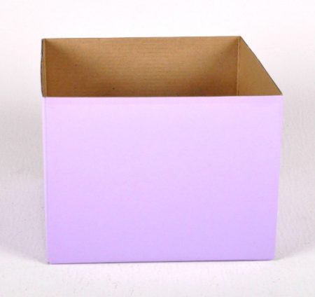 Large Gloss Box Lavender 23x23x15cm Florist Gift Wrapping