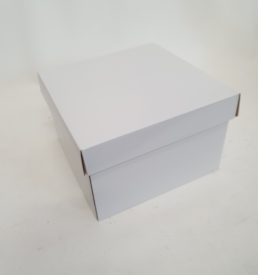 large Hamper Box White - 30 x 35.5 x 15cm Florist Gift Wrapping