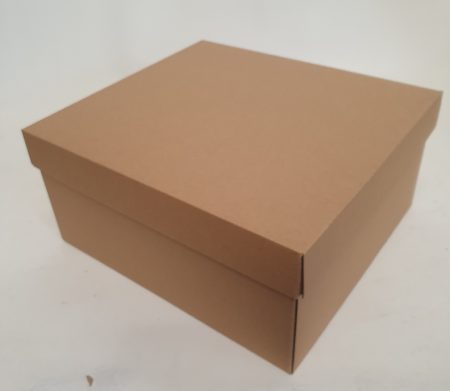 Small Hamper Box Kraft - 25.5 x 25.5 x 16cm Florist Gift Wrapping