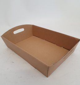 Large Hamper Tray Kraft - 34.5 x 22.5 x 8cm  Florist Gift Wrapping