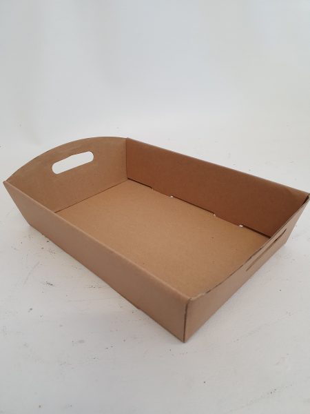 Large Hamper Tray Kraft - 34.5 x 22.5 x 8cm  Florist Gift Wrapping