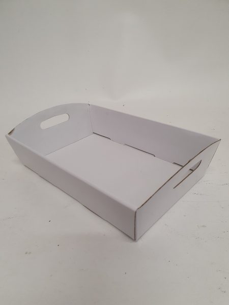 Large Hamper Tray White - 34.5 x 22.5 x 8cm  Florist Gift Wrapping