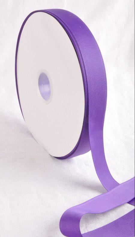 Purple 100 Yard / 91 metre Roll Grosgrain Ribbon 10 / 25 / 38 mm Florist Wedding