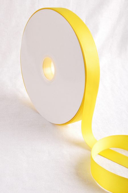 Yellow Gold 100 Yard / 91 metre Roll Grosgrain Ribbon 10 / 25 / 38 mm Florist Wedding
