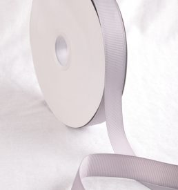 Grey 100 Yard / 91 metre Roll Grosgrain Ribbon 25 / 38 mm Florist Wedding