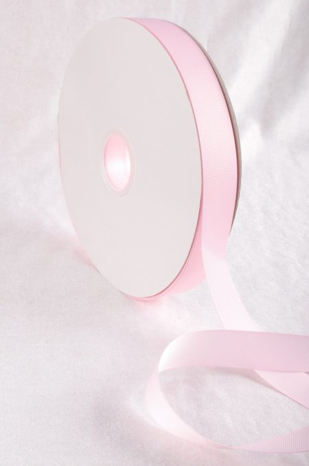 Soft Pink 100 Yard / 91 metre Roll Grosgrain Ribbon 25 / 38 mm Florist Wedding