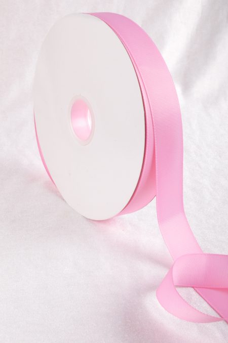 Pink 100 Yard / 91 metre Roll Grosgrain Ribbon 25 / 38 mm Florist Wedding