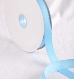 Sky Blue 100 Yard / 91 metre Roll Grosgrain Ribbon 25 / 38 mm Florist Wedding