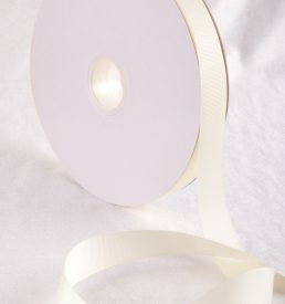 Cream 100 Yard / 91 metre Roll Grosgrain Ribbon 10 / 25 / 38 mm Florist Wedding