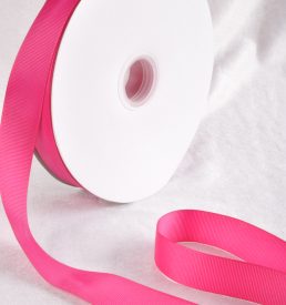 Fuchsia Pink 100 Yard / 91 metre Roll Grosgrain Ribbon 25 / 38 mm Florist Wedding