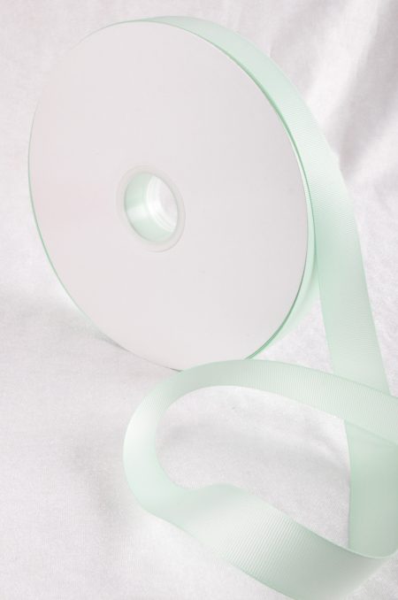 Soft Mint 100 Yard / 91 metre Roll Grosgrain Ribbon 25 / 38 mm Florist Wedding