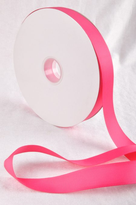 Candy Pink 100 Yard / 91 metre Roll Grosgrain Ribbon 25 / 38 mm Florist Wedding