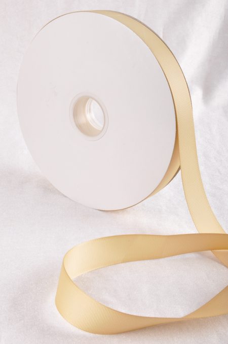 Fawn 100 Yard / 91 metre Roll Grosgrain Ribbon 10 / 25 / 38 mm Florist Wedding